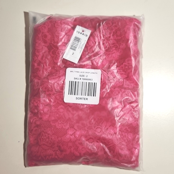 ❤️NWT VINTAGE TORRID LINGERIE - UNLINED LACE LONGLINE BRALETTE - POWER MESH BRA - Picture 3 of 8